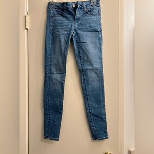 American Eagle Women’s Jeans Size‎ 0 Light Blue Skinny Stretch